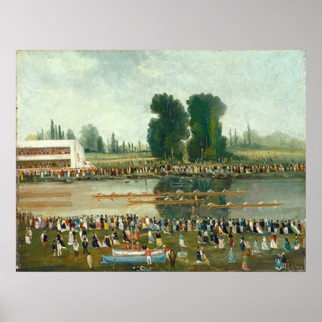 Rowing Scene - E. Levy Fine Art Poster (Front)