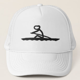 Rowing Stickman Trucker Hat