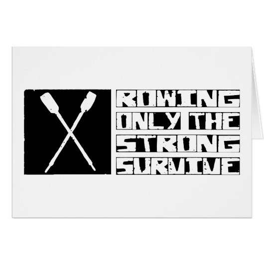 Rowing Survive Cards (Front Horizontal)