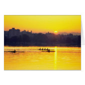 Rowing Training At Sunset (Front Horizontal)
