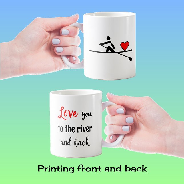 Rowing valentine love you quote sport coffee mug (Creator Uploaded)