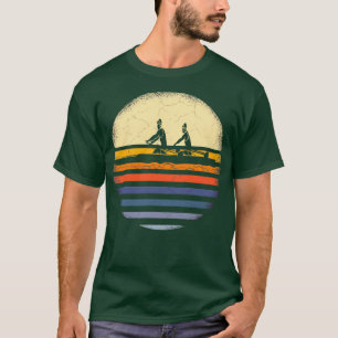 Rowing Vintage Colors Rowers Oars Coxswain Rower T-Shirt