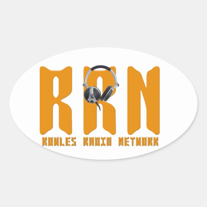 ROWLES RADIO NETWORK DECAL OVAL STICKERS