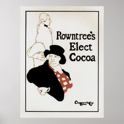 Rowntrees Elect Cocoa Poster