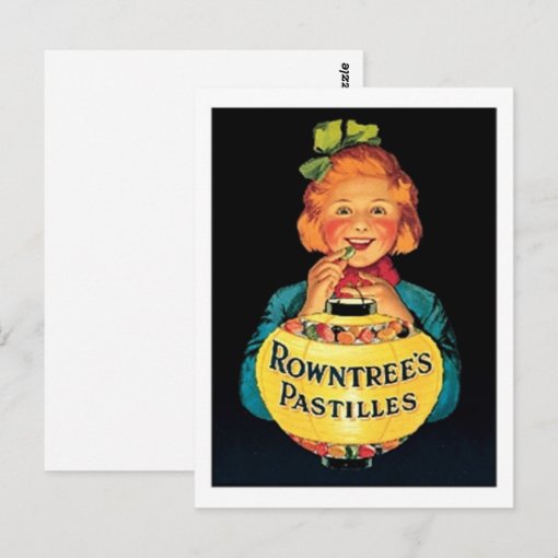 Rowntree's Pastilles VIntage Candy Ad Postcard | Zazzle