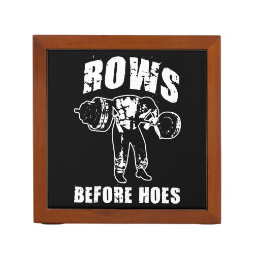 Rows Before Hoes _ Funny Barbell Row Workout PencilPen Holder