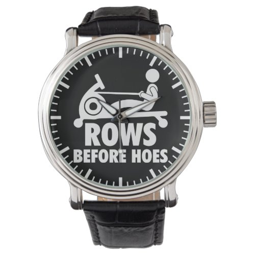 Rows Before Hoes _ Funny Rowing Machine Workout Watch