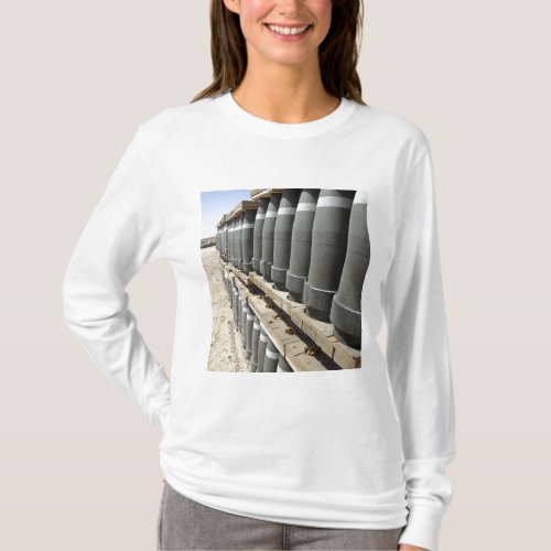 Rows of ammunition are stacked and prepped T_Shirt