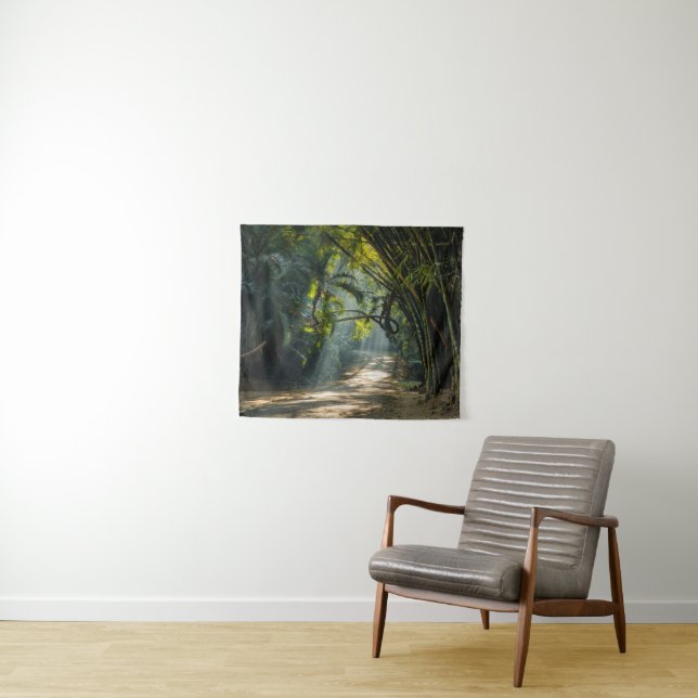 Rows of Bamboo Tapestry (In Situ (Horizontal))