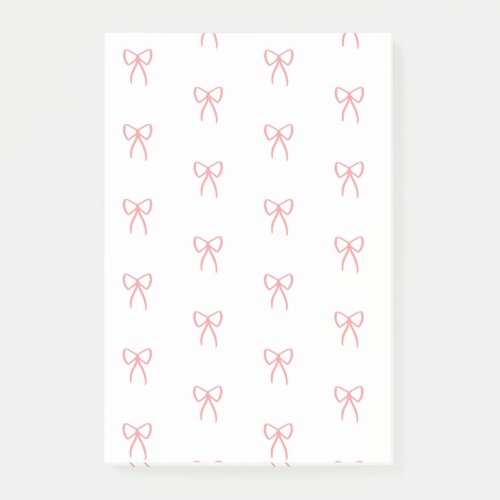 Rows of Bows in Coquette Pink Notes