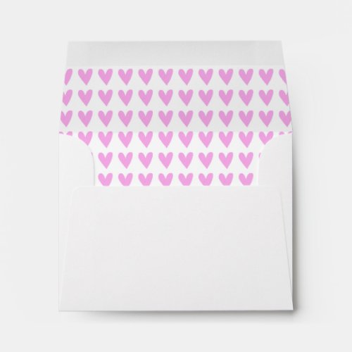 Rows of Hearts Envelope