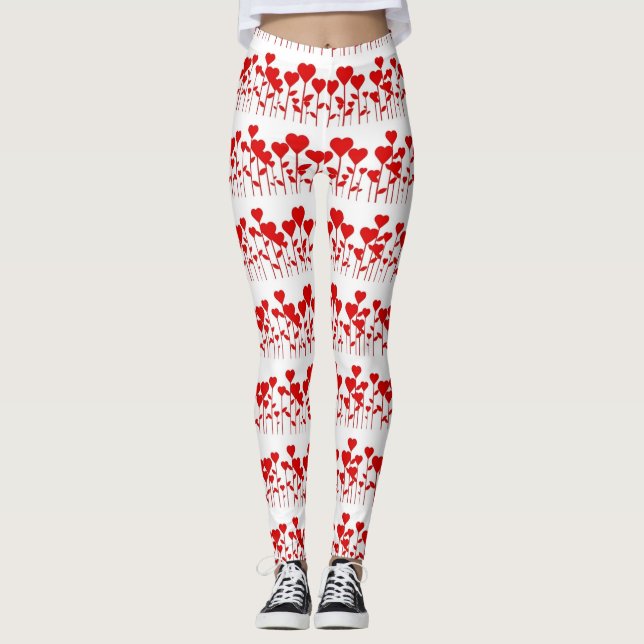 **ROWS OF HEARTS** LEGGINGS (Front)