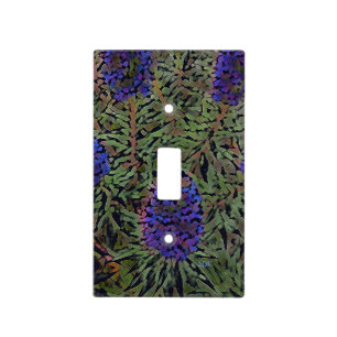 Rows of Lavender Light Switch Cover