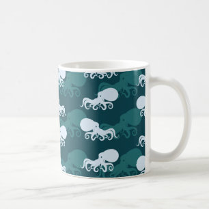 Rows Of Octopus Pattern Coffee Mug