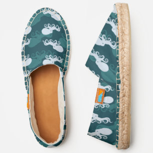 Rows Of Octopus Pattern Espadrilles
