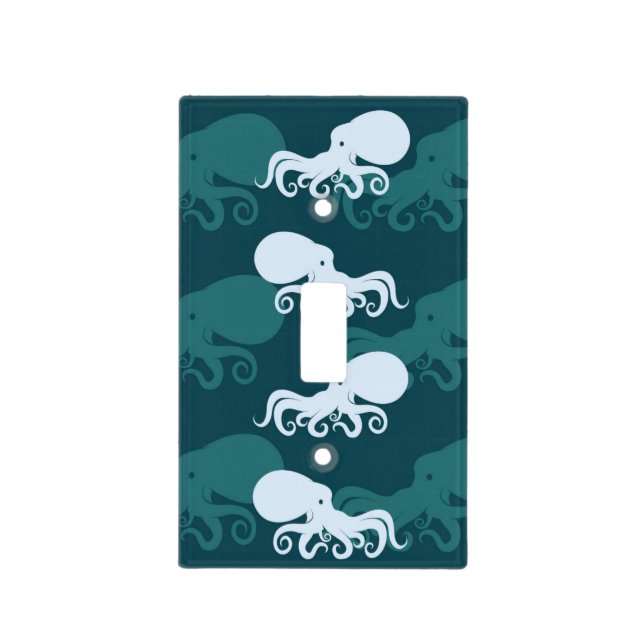 Rows Of Octopus Pattern Light Switch Cover (Front)