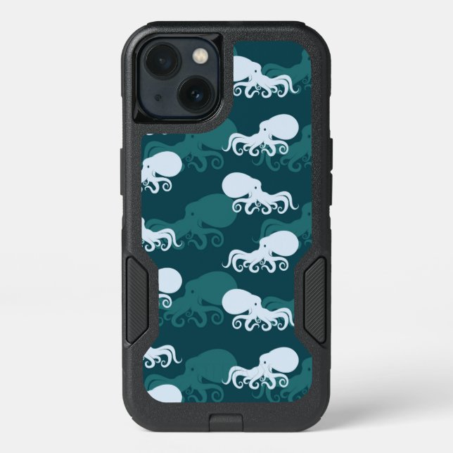 Rows Of Octopus Pattern Otterbox iPhone Case (Back)