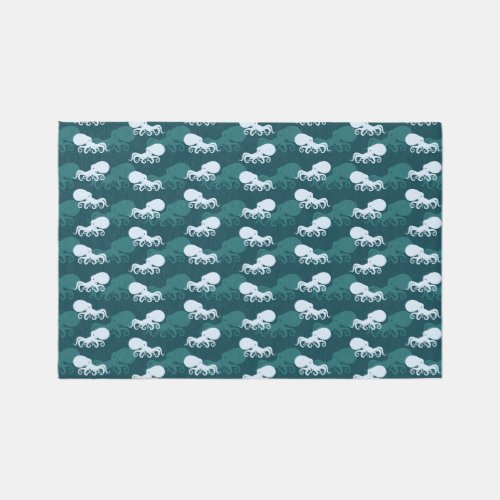 Rows Of Octopus Pattern Rug