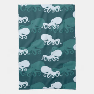 Rows Of Octopus Pattern Towel
