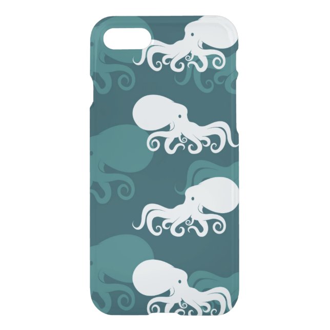 Rows Of Octopus Pattern Uncommon iPhone Case (Back)