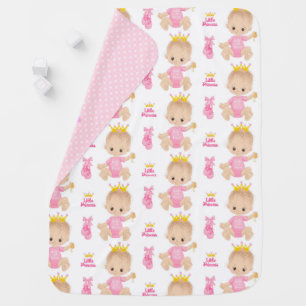 ROWS OF PINK CUTE BABY GIRLS BLANKET