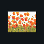 Rows of Poppies I Canvas Print<br><div class="desc">Floral</div>