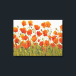 Rows of Poppies I Canvas Print<br><div class="desc">Floral</div>