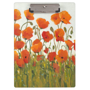 Rows of Poppies I Clipboard