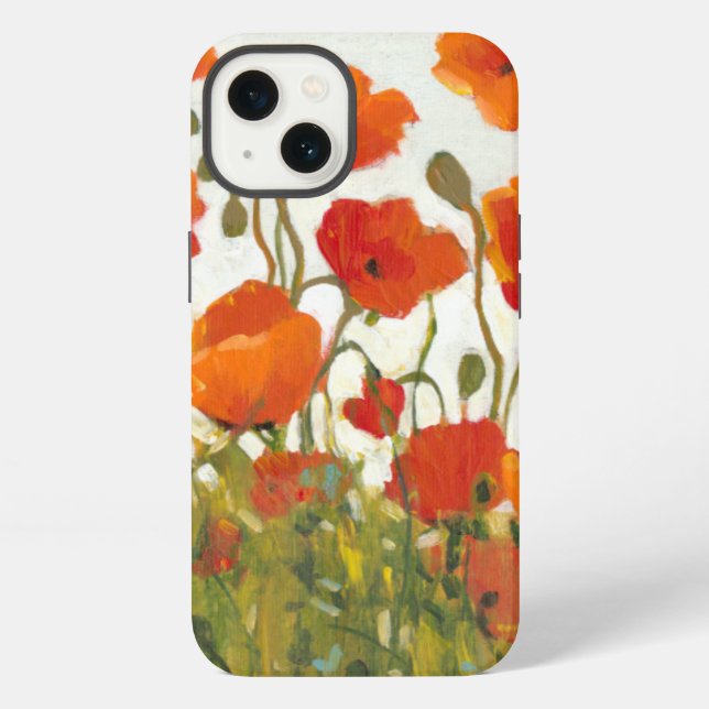 Rows of Poppies I Iphone Case (Back)