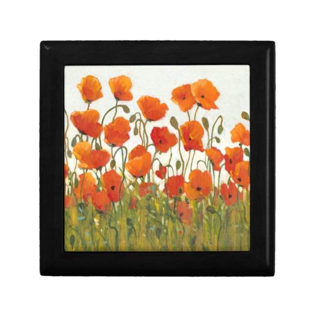 Rows of Poppies I Jewelry Box (Front)