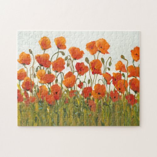 Rows of Poppies I Jigsaw Puzzle