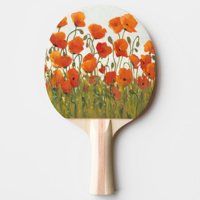 Rows of Poppies I Ping Pong Paddle (Front)