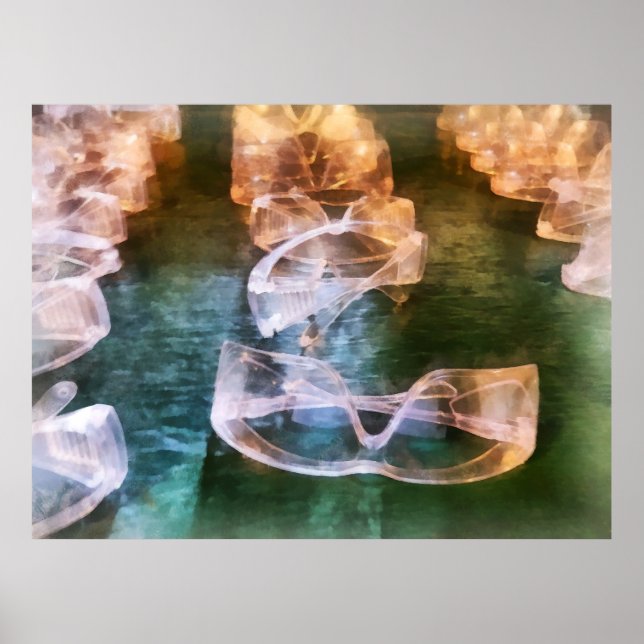 Rows of Safety Goggles Poster (Front)