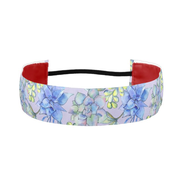 Rows of Succulent Athletic Headband (Front)