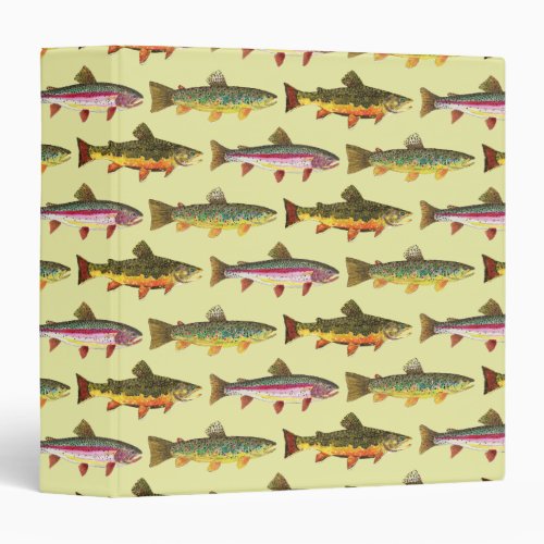 Rows of Trout _ Fly Fishing _ Fishermans Binder