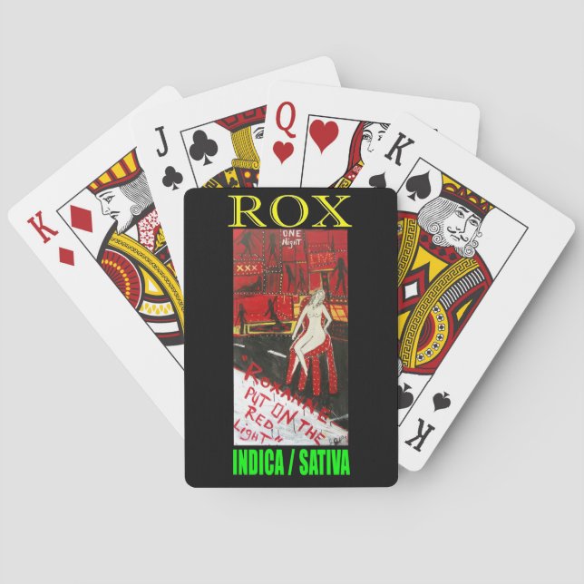 ROX INDICA SATIVA POKER CARDS (Back)