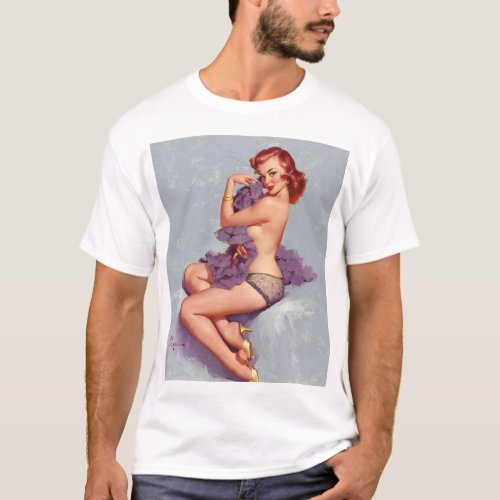 Roxanne 1960 Pin Up Art T_Shirt