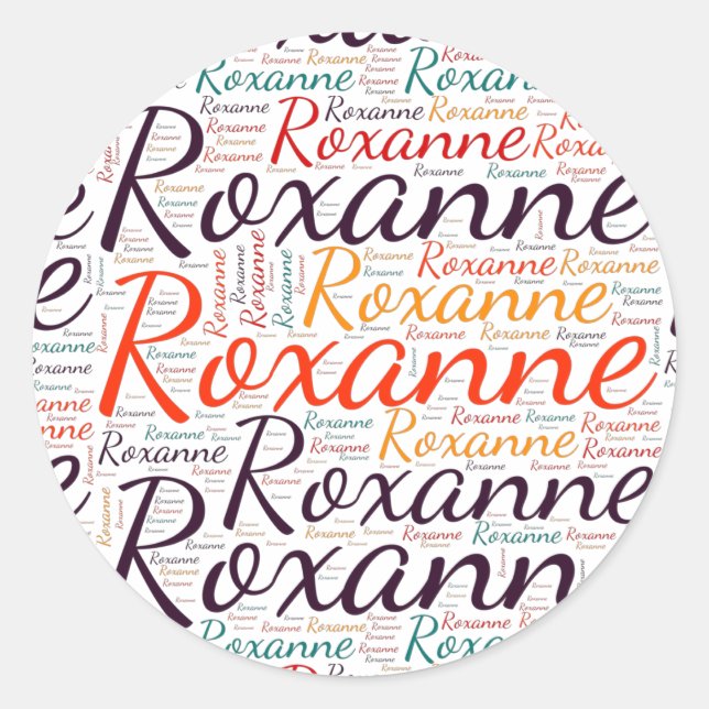 Roxanne Classic Round Sticker (Front)