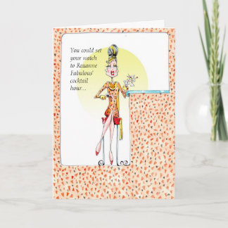 Roxanne Fabulous birthday or friendship card