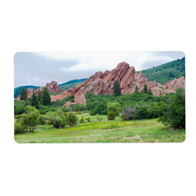 Roxborough Meadows Mountains and Spires Label (Front)