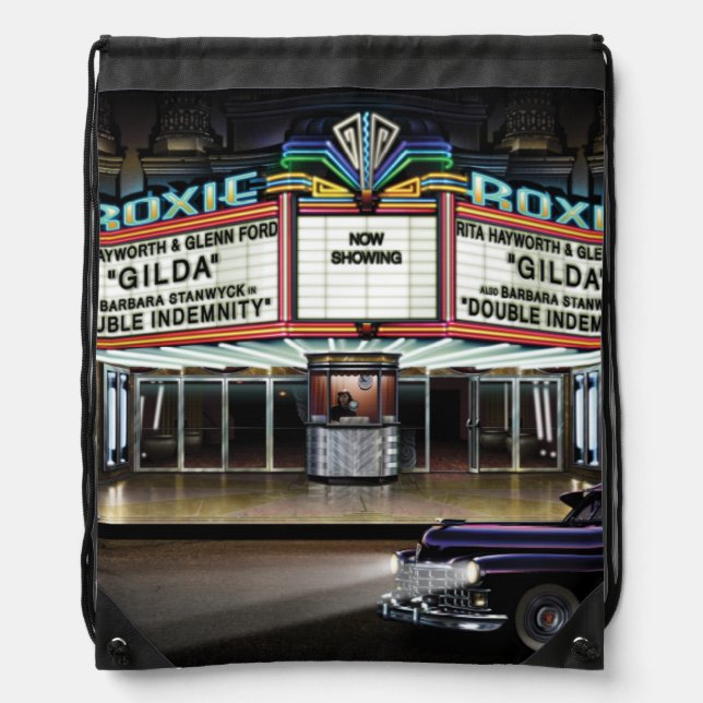 Roxie Picture Show 2 Drawstring Bag (Front)