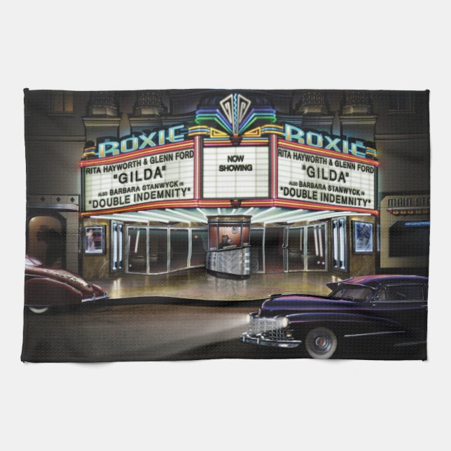 Roxie Picture Show 2 Kitchen Towel (Horizontal)