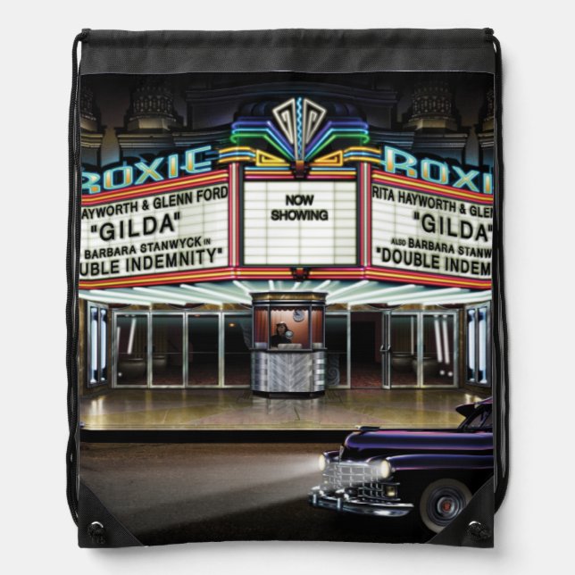 Roxie Picture Show Drawstring Bag (Front)
