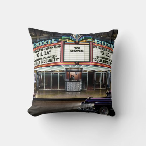 Roxie Picture Show Throw Pillow