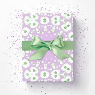 Roxy Jaguar Links in Lilac and Green Wrapping Paper