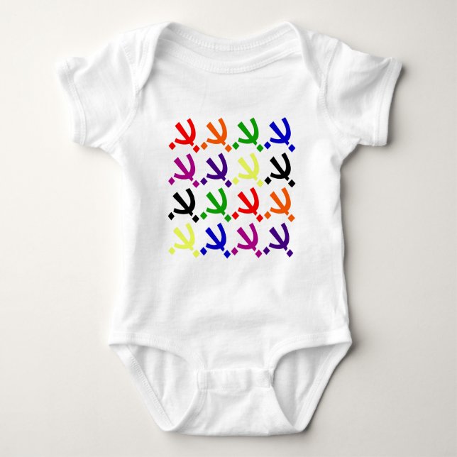 Roy G. Biv Logo Baby Bodysuit (Front)