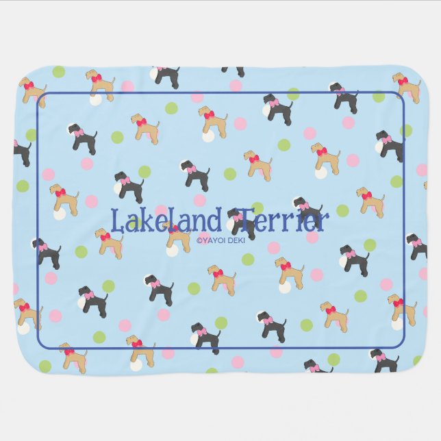 Roy Mocchi Bruno♥ Baby Blanket / Blue / Lakeland   (Horizontal)