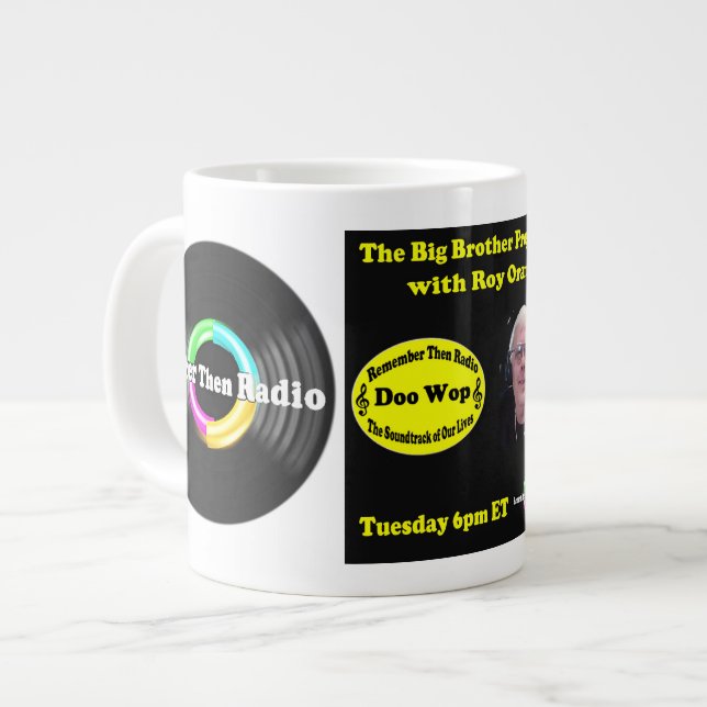 Roy Oram on RTR Giant Coffee Mug (Front Left)