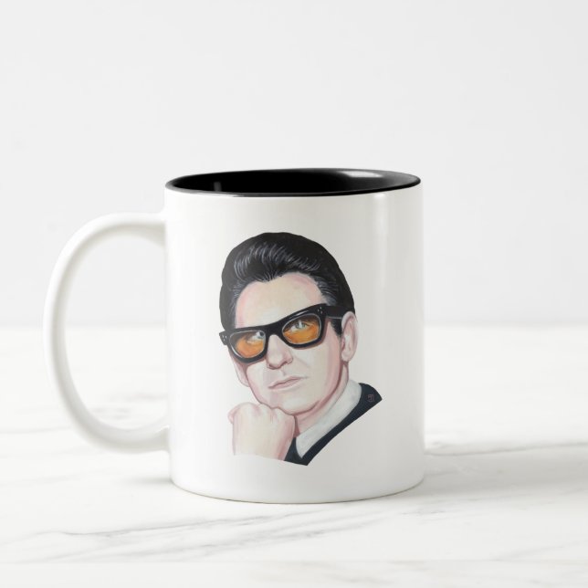 Roy Orbison Two-Tone Coffee Mug (Left)