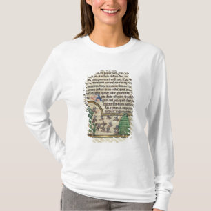 Roy Page of text with illustration of T-Shirt